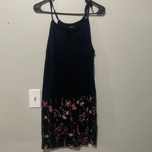 Lascana black and floral short dress